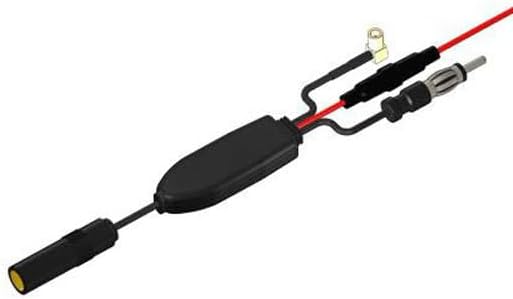 Eightwood DAB+ Antenna DAB FM/AM SMB Female DIN Male Digital Radio Antenna Splitter with Signal Amplifier RG174 for Blaupunkt Pioneer MVH-X580 DAB Multi-Way