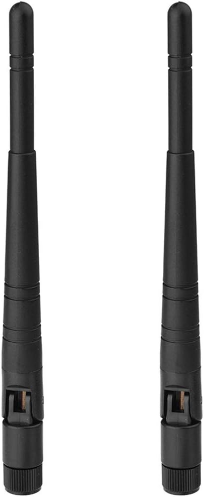 Eightwood 2.4GHz WiFi Antenna 5dBi RP-SMA Antenna 2pcs for WiFi Router PCI PCIe Network Card Wireless Range Extender
