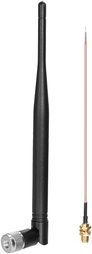 Eightwood 868 MHz Antenne Kipp-und-Schwenkbar NFC RFID Antenne SMA Stecker + SMA Buchse Pigtail Kabel RG178 15cm 6inch für GSM Wireless WiFi Homematic CCU3 CCU2 CC1101 Ham Radio MEHRWEG