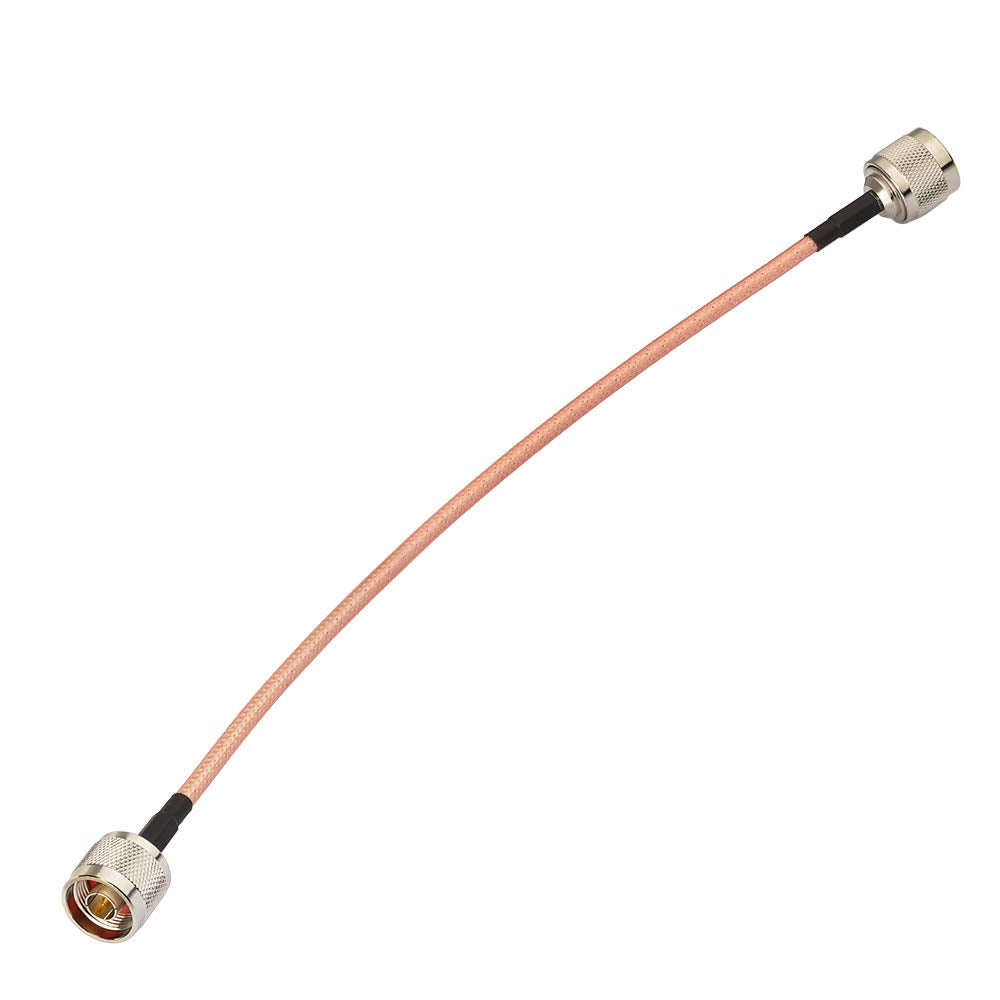 Eightwood N Male to N Male Jumper Low Loss RG400 Cable 12 inch for 4G LTE Antenna, WiFi Yagi Antenna, Router, Ham Radio