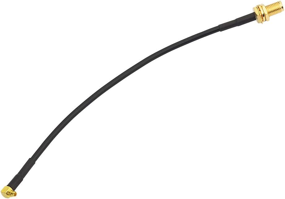 Eightwood SMA WiFi Antenne kabel SMA zu MMCX Kabel SMA Buchse Schott Gerade zu MMCX Stecker Rechtwinklig RG174 15cm 6inch für WLAN WiFi Router Drahtloses Internet TV und Audio MEHRWEG