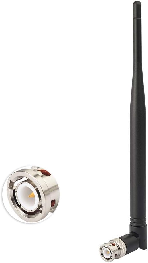 Eightwood BNC Antenne 433MHz Antenne CB Antenne UHF/VHF Dual Band BNC Stecker für CB Radio Alinco Icom Uniden Scanner Empfänger Amateurfunk Empfänger 2 Stück MEHRWEG