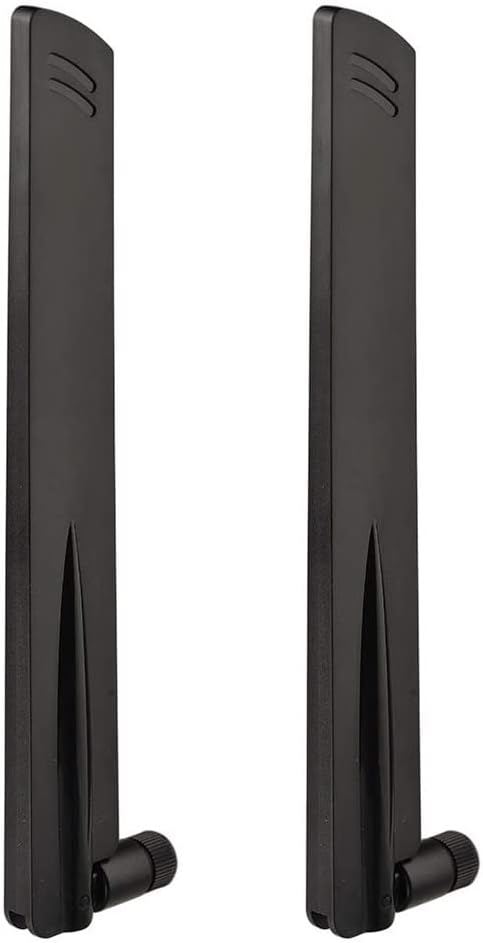 Eightwood 2.4GHz 5GHz WiFi Antenna Dual Band SMA Male Antenna (2-Pack) for Car Trailer Backup Cameras Wireless Security Cameras