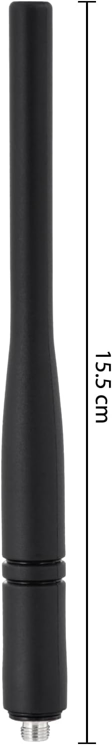 Eightwood UHF 403-527MHz Stubby Rubber Antenna 6in 2-Pack for XPR3500 XPR7550 CP200d HT1250 XPR7580 DP2400 Handheld Portable Radio
