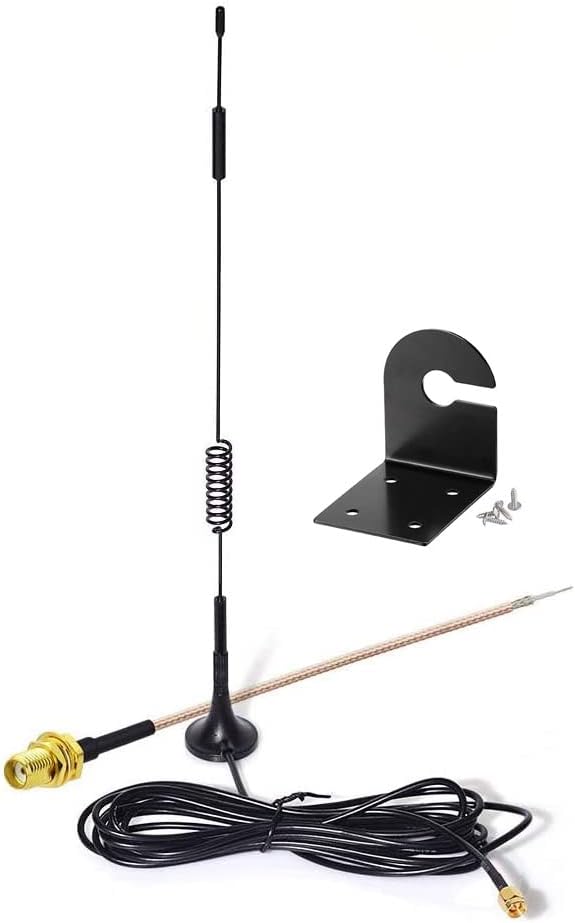 Eightwood 868 MHz Antenna SMA Antenna 3 m SMA Extension + Portable Base + SMA Cable RG178 15 cm for Homematic CCU3 CCU2 Raspberry Pi HM MOD RPI PCB Kit ELV Kit RaspberryMatic Multi-Way