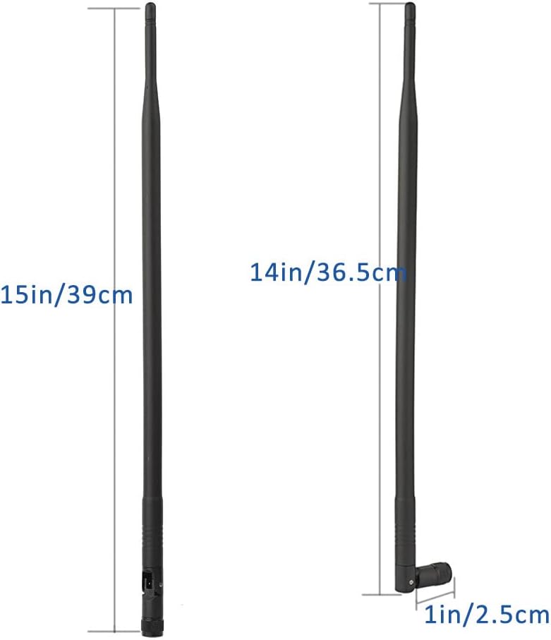 Eightwood 4G LTE Antenna 9dbi RP-SMA Antennae Compatible with Spypoint Link Tactacam Stealth Cellular Trail Camera Outdoor Wildlife Hunting Game Cam Security Camera (2-Pack)