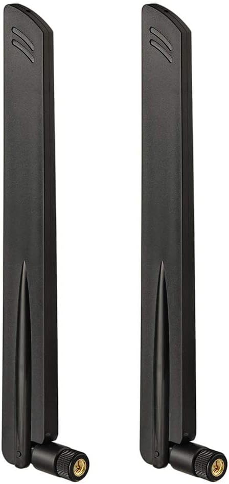 Eightwood 2.4GHz 5GHz WiFi Antenna Dual Band SMA Male Antenna (2-Pack) for Car Trailer Backup Cameras Wireless Security Cameras