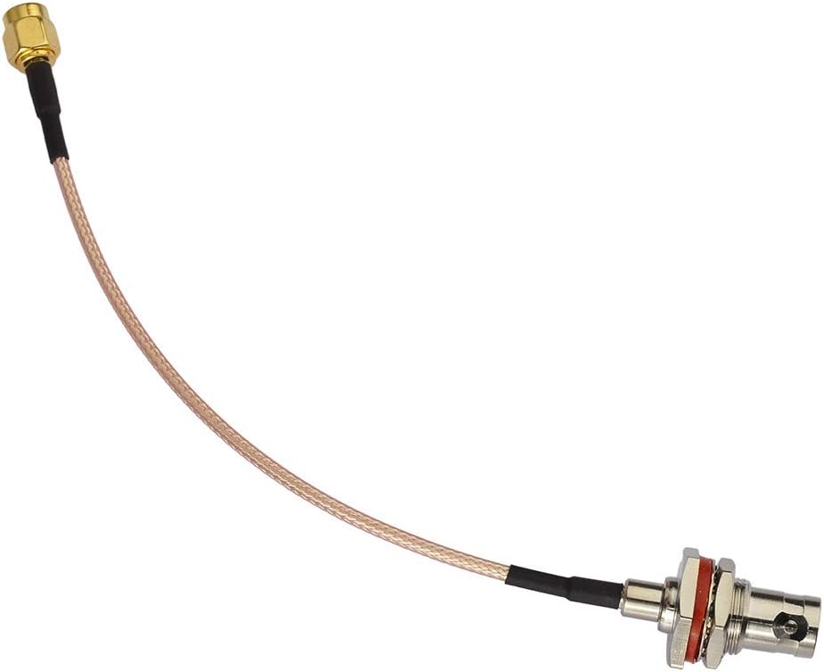 Eightwood SMA to BNC Coaxial Cable SMA Male to BNC Female Cable RF Coax Adapter Cable BNC Female Hole to SMA Male RG316 15 cm for Ham Radio Handheld Radio Scanner SDR Amateur Radio Antenna 2 Pieces