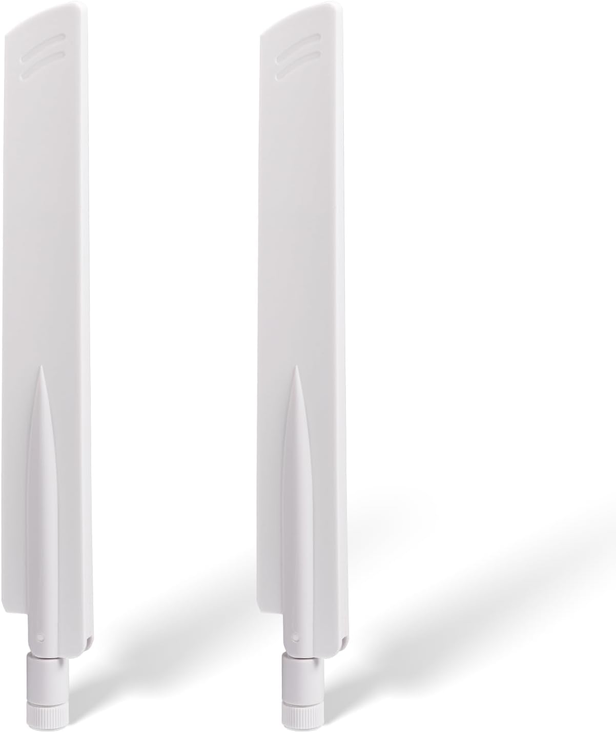 Eightwood WLAN Antenne WiFi 6E Antenne 2.4ghz 5ghz 6ghz Wi-Fi Router Antenne 6 dBi RP-SMA WiFi Antenne PC Weiß Kompatibel mit Router ASUS PC Mainboard Desktop PCIe WLAN Karte FPV