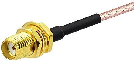 Eightwood DAB+ Antenna Adapter MCX Male to SMA Female Pigtail Cable 6 Inch 15 cm RG316 2 Pieces for Wirelesse 2.4GHz WiFi Antenna Router Multi-Way