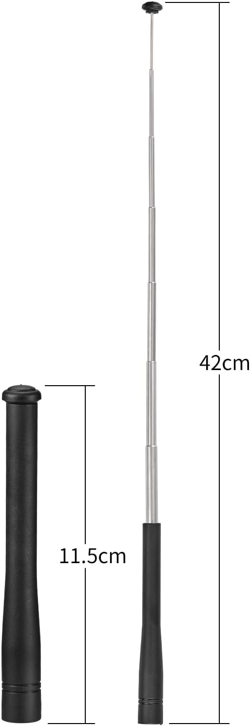 Eightwood Teleskopantenne Ham Radio Antenne UHF 400-470mhz antenne Amateur Radio Antenne SMA Antenne für Ham Radio YAESU WOUXUN TYT Walkie Talkie Two Way Radio