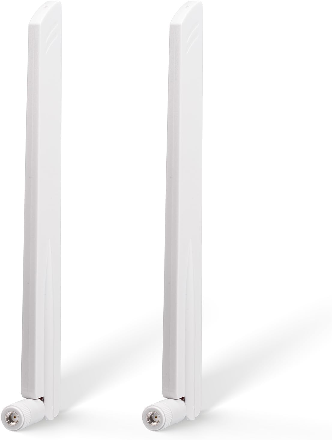 Eightwood WLAN Antenne WiFi 6E Antenne 2.4ghz 5ghz 6ghz Wi-Fi Router Antenne 6 dBi RP-SMA WiFi Antenne PC Weiß Kompatibel mit Router ASUS PC Mainboard Desktop PCIe WLAN Karte FPV