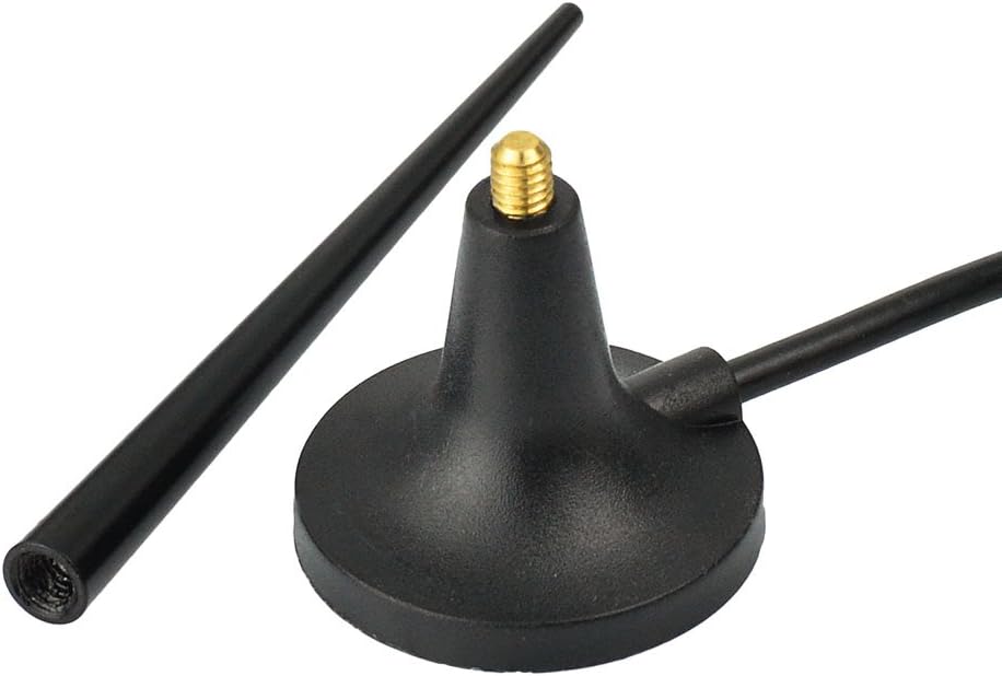 Eightwood 4G LTE Router Externe Antenne SMA Stecker 3.5dBi mit Magnet Standfuß 3m 9.8ft Kabel + SMA Buchse auf TS9 Stecker Adapter für 4G LTE GSM WLAN Bluetooth WiFi Router Mobiler Hotspot MEHRWEG