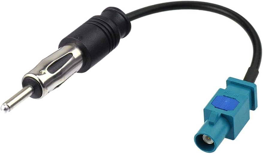 Eightwood Fakra Aerial Antenna Cable Fakra Z to Din ISO Adaptor Cable Car Radio ISO PC5-100 Cable 15cm For BMW Mini 2001 Audi Seat Skoda VW Golf