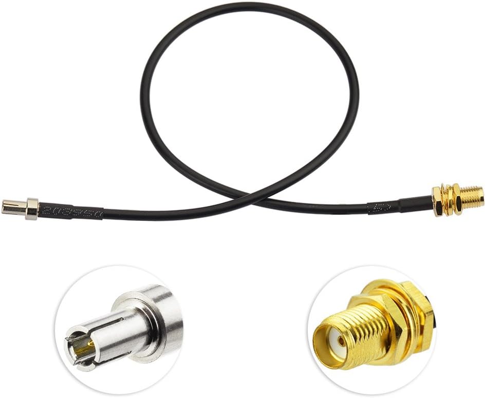 Eightwood SMA Kabel 4G LTE Antenne SMA Buchse auf TS9 Stecker mit 30cm 11.8inch RG174 2 Stücke für Hsdpa Huawei 2G 3G 4G LTE Antenne UMTS Mobile Broadband MEHRWEG