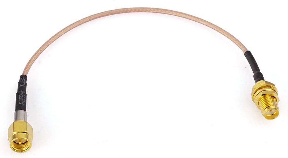 Eightwood SMA Antenna DAB+ WLAN Antenna Extension SMA Female to SMA Male Pigtail Cable RG178 15 cm 6 Inch 2 Pieces for RC FPV Multicopter TX RX Router Bluetooth WiFi Wireless Network Multi-Way