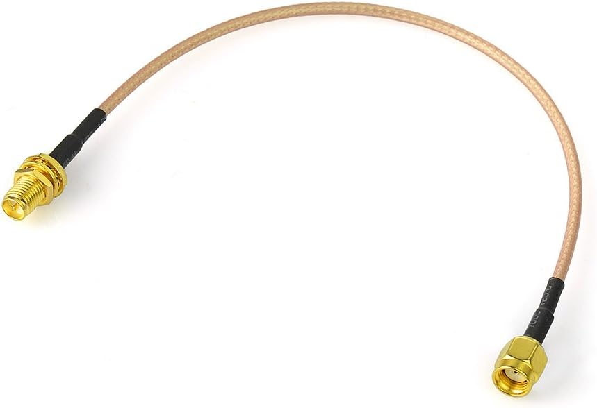 Eightwood RP SMA Kabel WiFi Antenne Kabel RP-SMA Stecker auf Buchse Verlängerungskabel 20cm 2 Stücke für Wirelesse WiFi Router Antenne AV Sender Dlink Netgear Belkin MEHRWEG