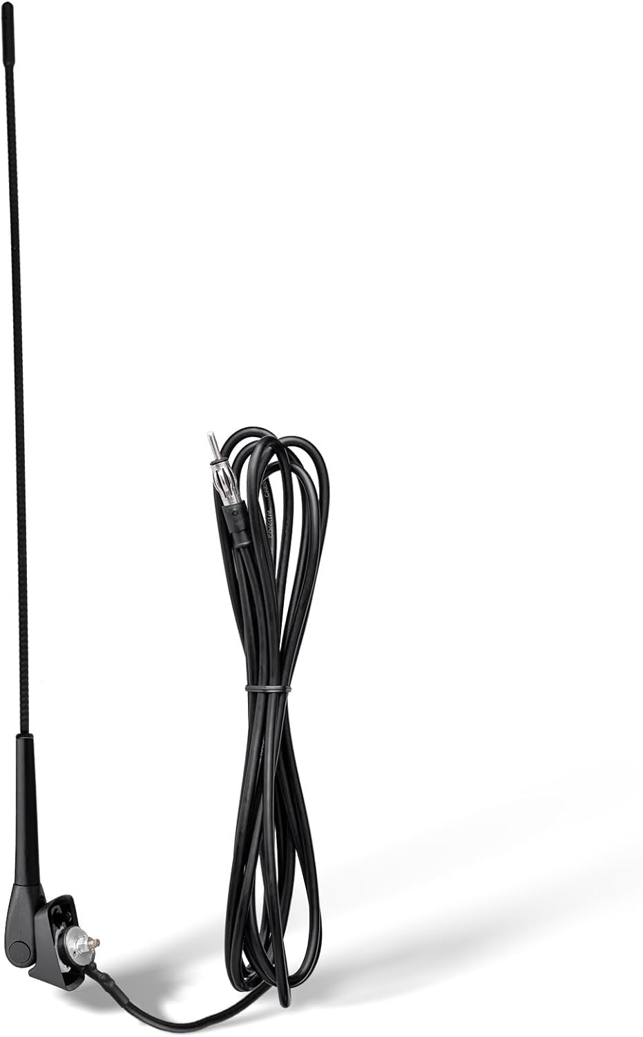 Eightwood Auto AM FM Radio Antenne Universelle Fahrzeugantenne 3 M Kabelanschluss Din Stecker Kompatibel mit Citroen Peugeot Renault Hyundai Nissan usw.