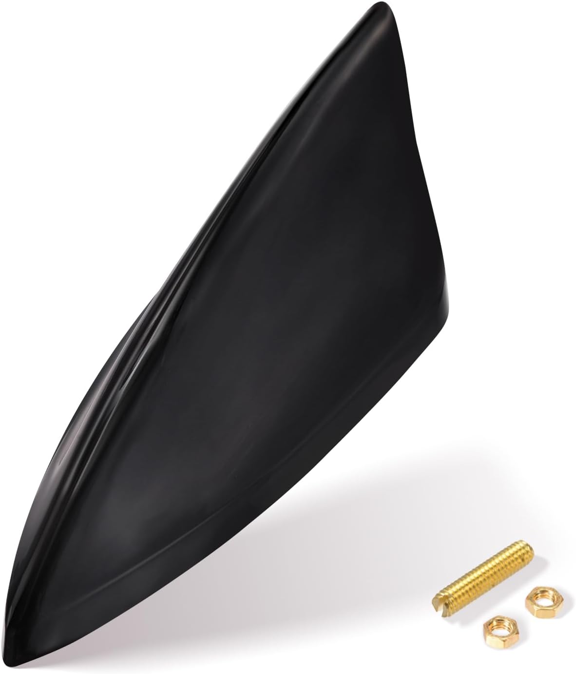 Eightwood Shark Antenne Auto Haifisch Antenne AM FM Radio Antenne Auto Antenne Kurz Dachantenne Universal Shark Fin Roof Antenna mit Verstärker Schwarz