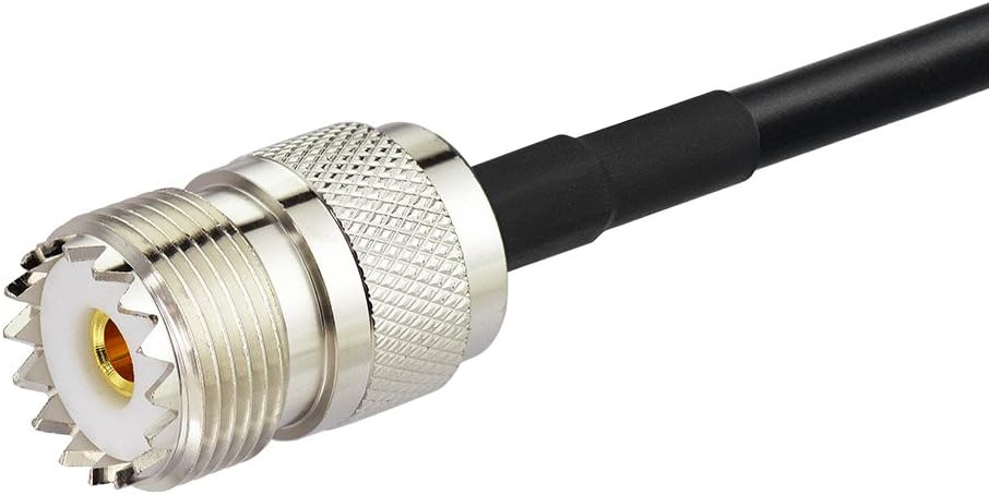 Eightwood CB Radio Antennenkabel SMA Kabel SMA Stecker auf UHF Buchse SO239 Koaxialkabel RG58 15cm für CB Antenne Radio Antenne WiFi Handfunk Walkie Talkie Amateurfunk MEHRWEG