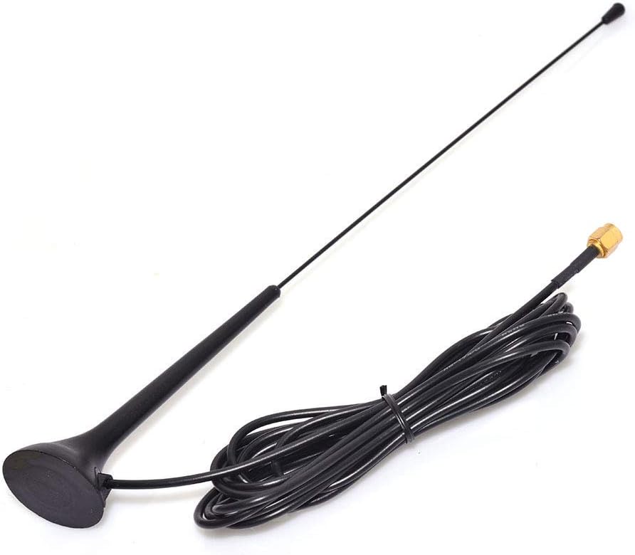Eightwood DAB DAB+ Antenne Autoradio SMA Antenne (KFZ Magnetfußantenne) mit Antenne Extension Kabel RG174 300cm für Digitalradio Empfang Blaupunkt Beat TechniSat Pioneer Alpine MEHRWEG