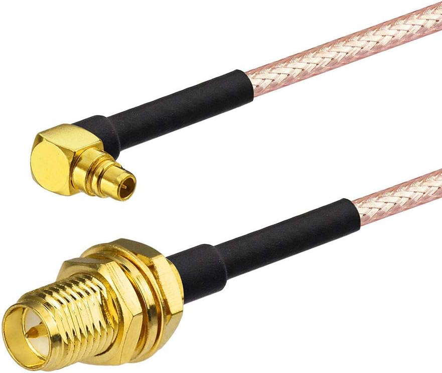 Eightwood Wlan Antenne Adapter MMCX Stecker auf RP-SMA Buchse Pigtail Kabel RG316 6inch 15cm 2 Stücke für 2.4GHz Wifi Antenne MEHRWEG Wirelesse Router