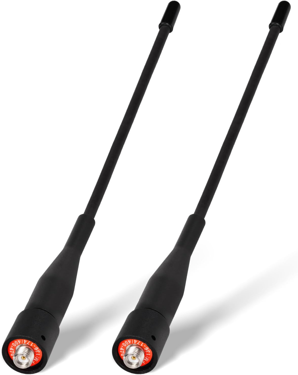 Eightwood Two Way Radio Antenna 6in, VHF/UHF Dual Band SMA Female Flexible Handheld Ham Radio Antenna 2-Pack for Baofeng Walkie Talkie UV-5R UV-82 Yaesu FT-65
