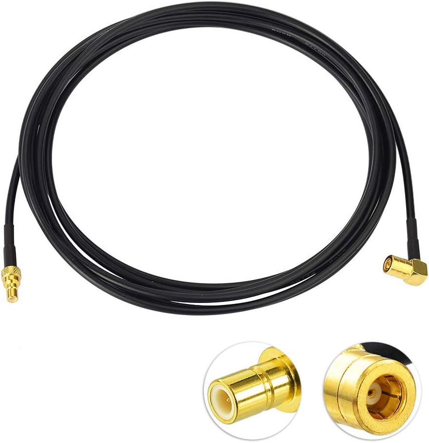 Eightwood DAB+ Antenna Adapter SMB Cable Car Radio SMB Female to SMB Plug RG174 8.2ft 250 cm DAB Antenna SMB Extension for TechniSat Pioneer Sony Alpine Multi-Way