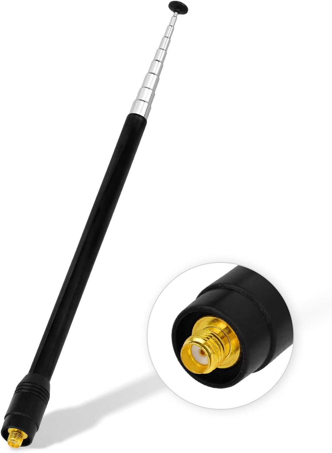 Eightwood Walkie Talkie Antenne Dual Band Radio Antenne Handheld Radio Antenne 144/430 MHz Funkgerät Antenne SMA Telescopic Antenne für Ham Radio Baofeng UV-82 UV-5R RT Quansheng Kenwood Amateur Radio