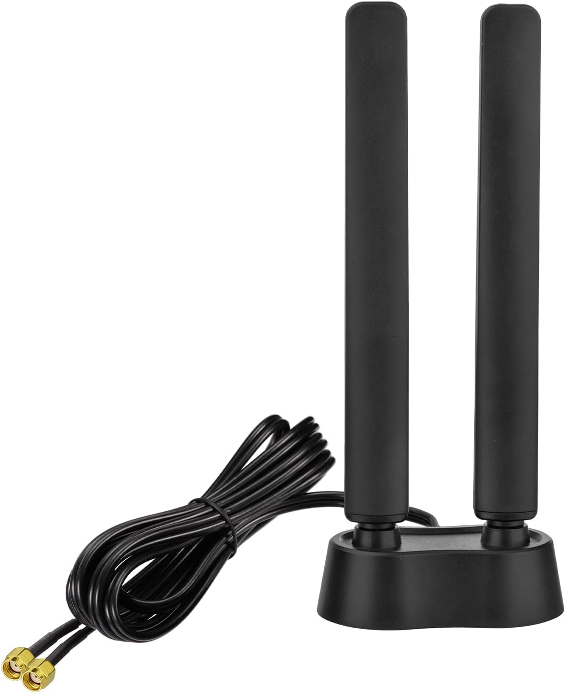 Eightwood 9dBi WiFi 6E Antenna Tri-Band 6GHz 5GHz 2.4GHz Magnetic Base WiFi Antenna for PC Desktop Computer PCIe Bluetooth Card Gaming Motherboard, WiFi 6E Router