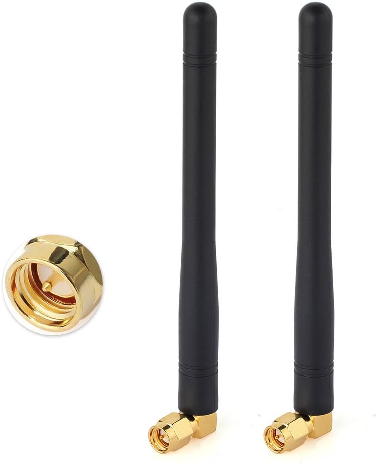 Eightwood 433 MHz Antenne Vertical Omni Directional NFC RFID Antenne SMA Stecker für Wireless Homematic CCU3 CCU2 CC1101 Ham Radio 2 Stücke MEHRWEG