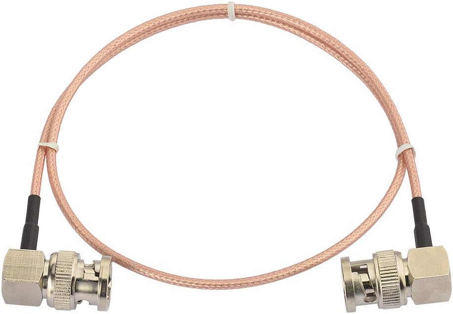 Eightwood SDI Cable BNC Angled Connector BNC Cable Male to Male 50 cm RG179 Coaxial for BMCC Blackmagic BMPCC HD Video Camera Flexible Multi-Way