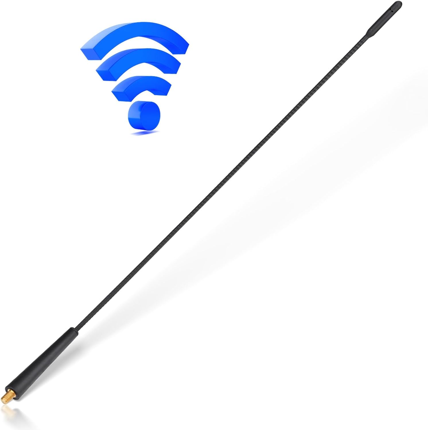 Eightwood Autoantenne Auto Dachantenne FM DAB Autoradio Antenne 41CM Universal Car Roof Antenna M6 Adapter mit FM/AM/DAB Reception Auto Radio