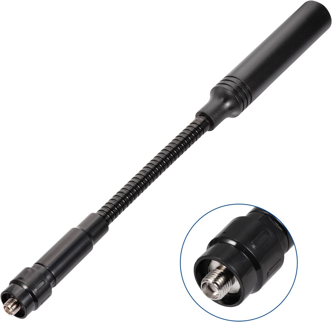 Eightwood 23.5 cm Goose Tube U/V Dual Band Amateur Radio Antenna, Bendable Design, and SMA Female Connector for Optimal Connection and Functionality