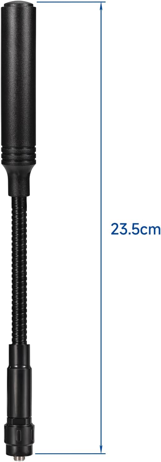 Eightwood 23.5 cm Goose Tube U/V Dual Band Amateur Radio Antenna, Bendable Design, and SMA Female Connector for Optimal Connection and Functionality