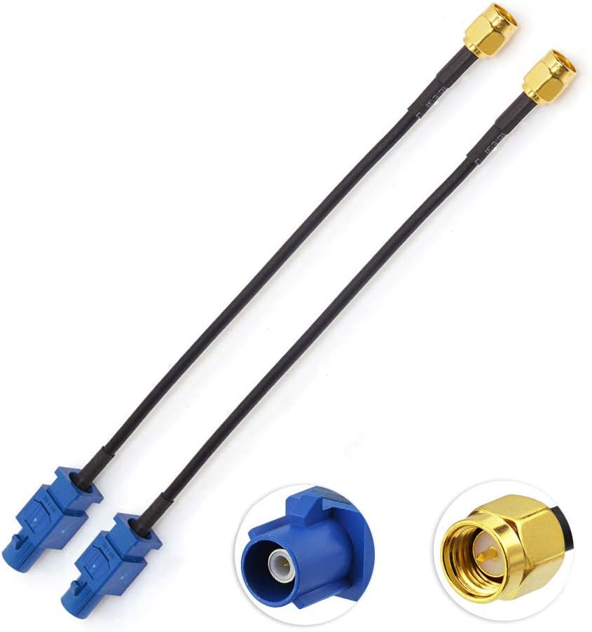 Eightwood GPS Antenne Adapter Fakra C auf SMA Stecker Pigtail Kabel RG174 15cm 6inch 2 Stück für Auto DVR GPS Modul Tracking Antenne GPS Navigation System GPS Receivers MEHRWEG