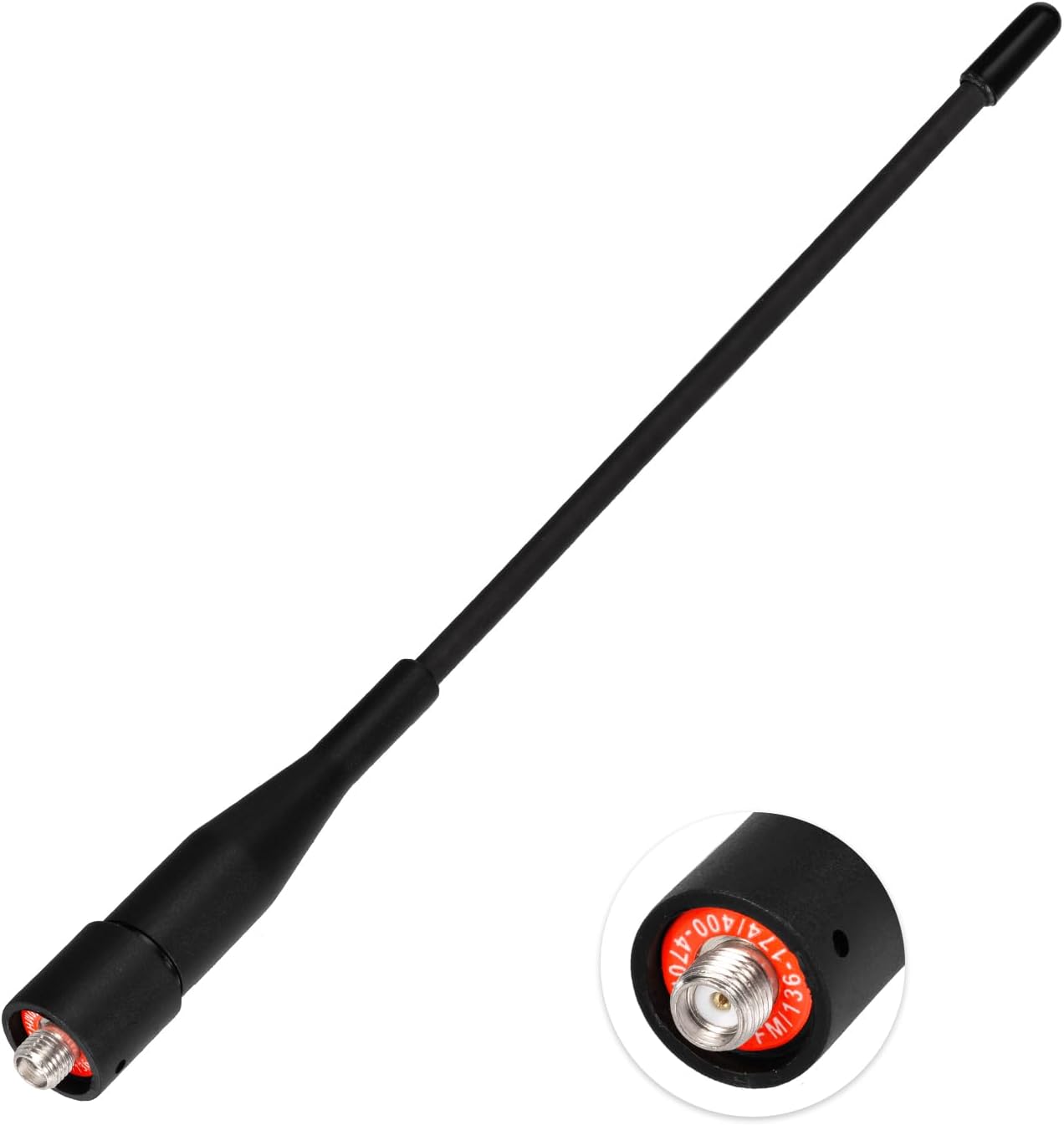 Eightwood Two Way Radio Antenna 6in, VHF/UHF Dual Band SMA Female Flexible Handheld Ham Radio Antenna 2-Pack for Baofeng Walkie Talkie UV-5R UV-82 Yaesu FT-65