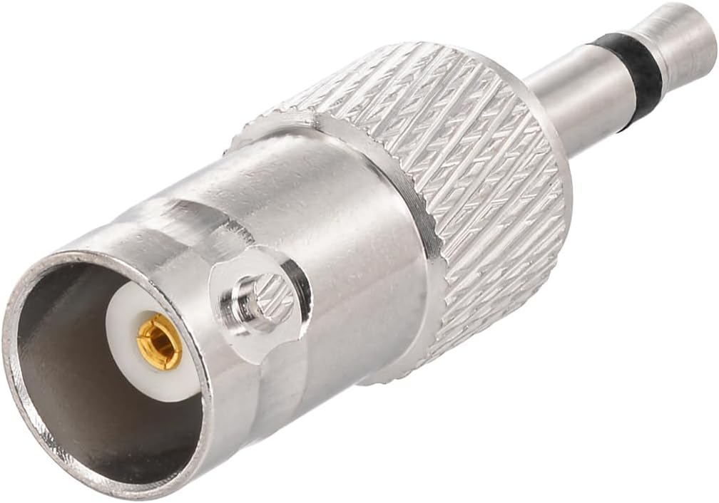 Eightwood 3.5MM auf BNC Buchse Adapter BNC Buchse auf 1/8" TS Stecker für Antenne, Radio, CCTV, DVR Kamera und mehr (5 Stück)
