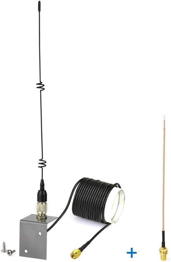 Eightwood 868 MHz LoRa Antenne SMA Stecker(3m SMA Verlängerung + Tragbare Basis) Außenantenne + SMA Buchse Schott Kabel 15cm für Helium Hotspot Miner LoRaWAN Gateway Homematic CCU3 CCU2 Raspberry