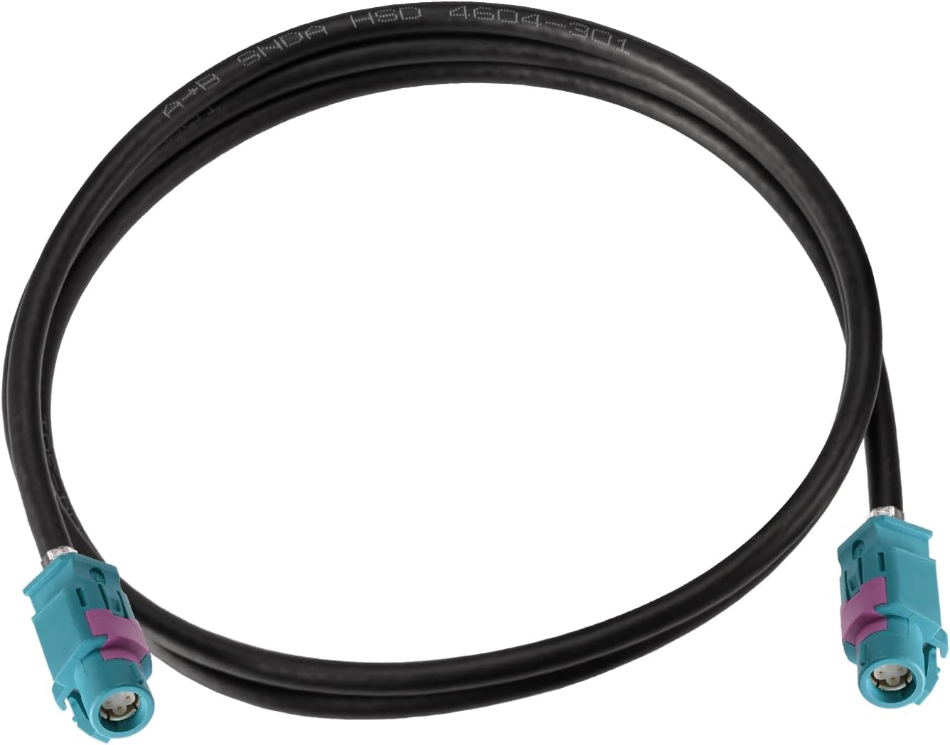 Eightwood HSD LVDS Kabel HSD-Z-Buchse Kabel 100cm HSD 535 4-Core Koaxialkabel für BMW F30 F31 F10 F11 F25 F15 Audi VW Mercedes Citroen Peugeot Video Audio Rear View Backup Camera Retrofit Navigation