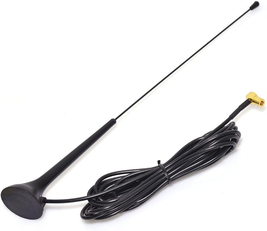Eightwood DAB DAB+ Antenne Autoradio SMB Antenne (KFZ Magnetfußantenne) mit Antenne Extension Kabel RG174 300cm für Digitalradio Empfang Blaupunkt Beat TechniSat Pioneer Sony Alpine MEHRWEG