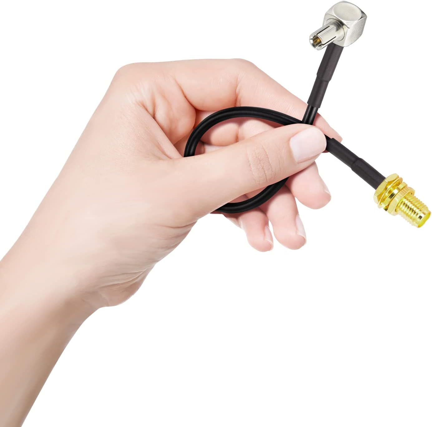 Eightwood 4G LTE Antenne Adapter SMA Adapter auf TS9 Rechter Winkel Stecker Pigtail Kabel RG174 6inch 15cm 2 Stücke für Netgear AC785 Hsdpa Huawei 2G 3G 4G LTE Antenne UMTS Mobile Broadband MEHRWEG