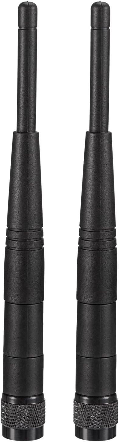 Eightwood 5dBi 2.4GHz WiFi Antenna RP-TNC Male Antennas (2-Pack) Compatible with Trimble Robotic Total Stations, Wireless Router Linksys WRT54G