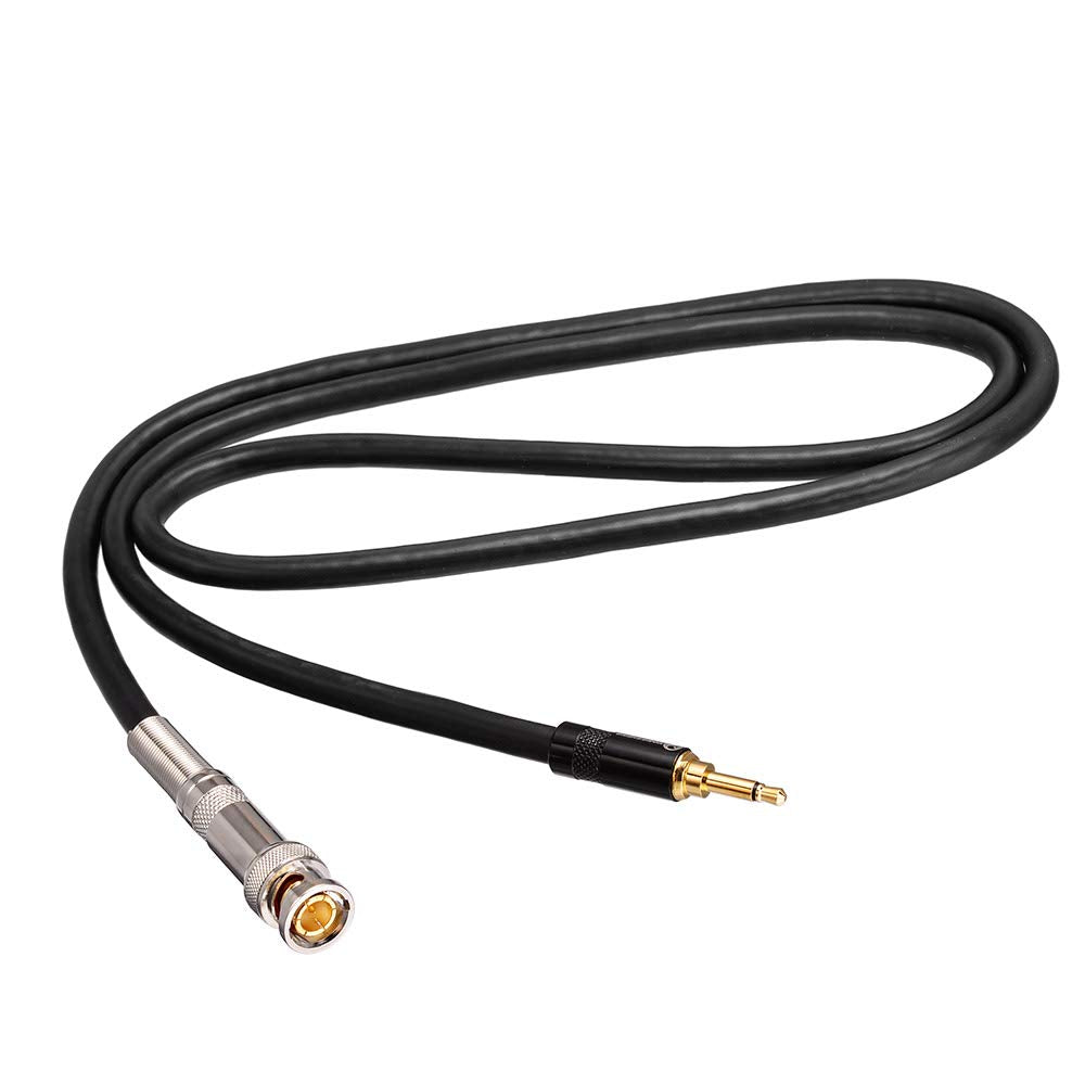 Eightwood 3,5 mm Audiokabel BNC Stecker auf 3,5 mm Stecker Power Audio Kabel 100cm 3,5mm Verlängerung für BNC Antenne Tragbare Audiogeräte Digitalkameras Camcorder Tragbare DVD Player Stereo MEHRWEG