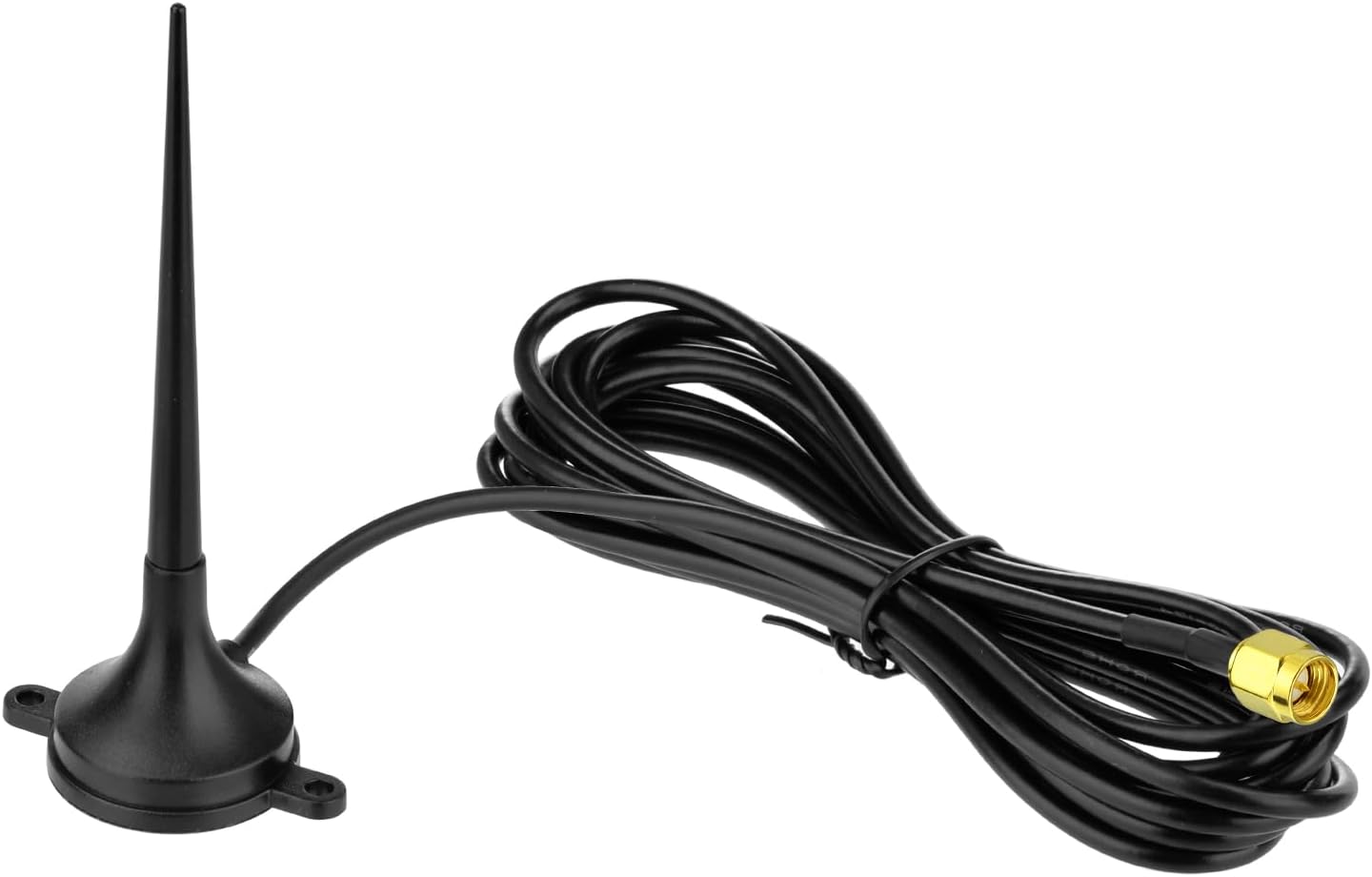 Eightwood 4G LTE GSM Antenna MIMO SMA Male Antenna Magnetic Base (2-Pack) for 4G LTE CPE Router Mobile Hotspot Cellular Gateway Industrial IoT