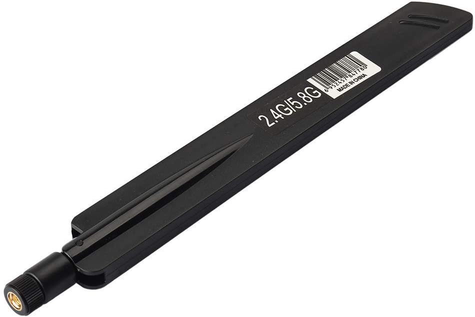 Eightwood 2.4GHz 5GHz Dual Band WiFi Antenna 9dBi Omni SMA Male Antenna for Backup Camera, Security Camera, FPV Drone, ISM, Smart Home Devices