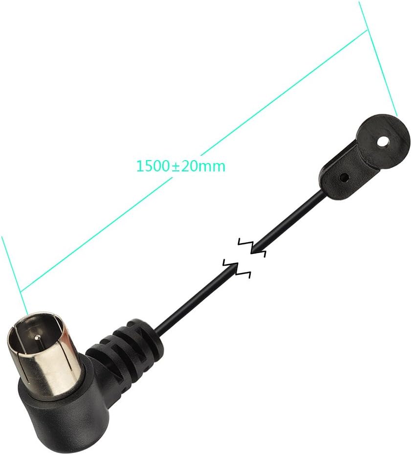 Eightwood FM Antenne 75ohm Unbal F Adapter Signal Antenne für Yamaha Sony Bose Sherwood Pioneer Oenon Onkyo Audio MEHRWEG