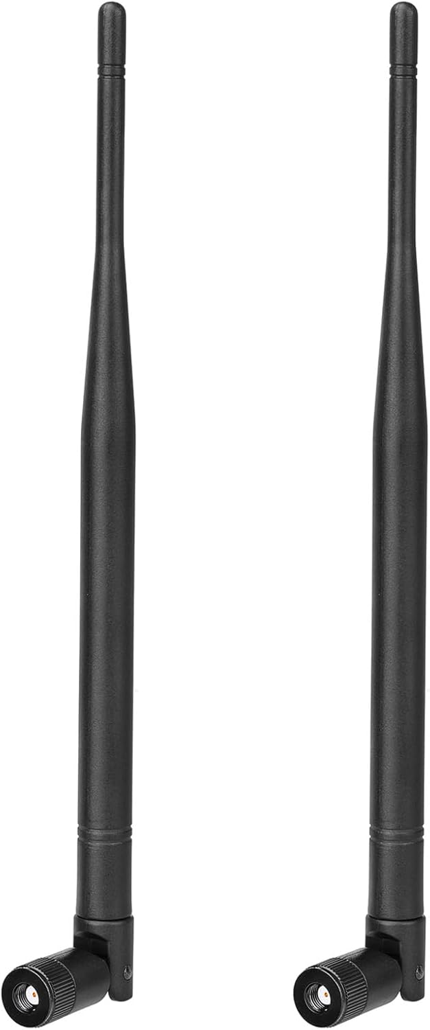 Eightwood 868 MHz Antenne RP-SMA Antenne Omni Directional 868 dedizierte Frequenzantenne Kipp und Schwenkbar antenne 2Pcs für Homematic CCU3 CCU2 Raspberry Pi HM MOD RPI PCB Bausatz Fibaro ELV