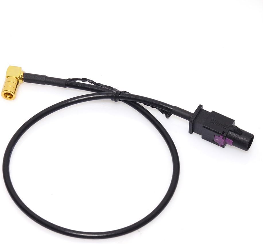 Eightwood SMB Fakra Kabel SMB Right Angle Plug auf Fakra A Male DAB Antenne Kabel RG174 30cm 12inch 2 Stücke für Ham Radio MEHRWEG