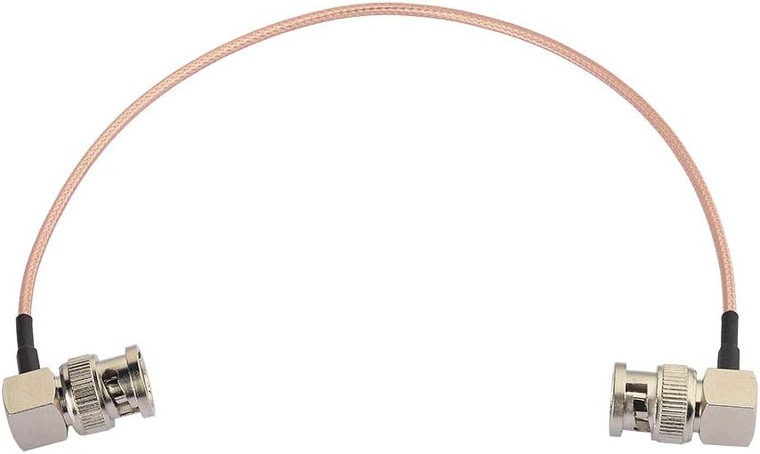Eightwood SDI Cable BNC Cable Male to Male BNC Right Angle 30 cm RG179 Coaxial for BMCC Blackmagic BMPCC HD Video Camera Flexible Multi-Way